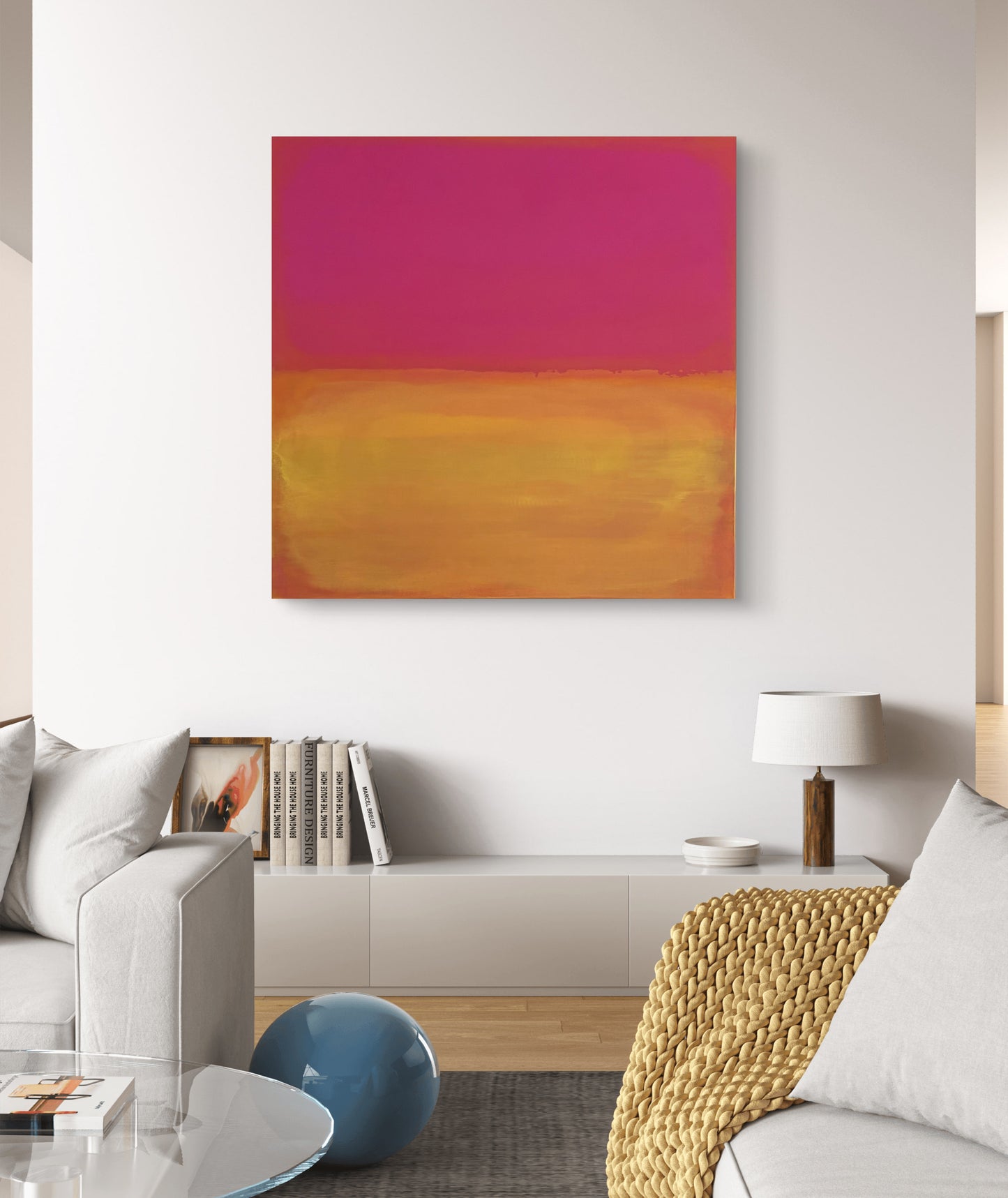 Saffron Glow 36x36"