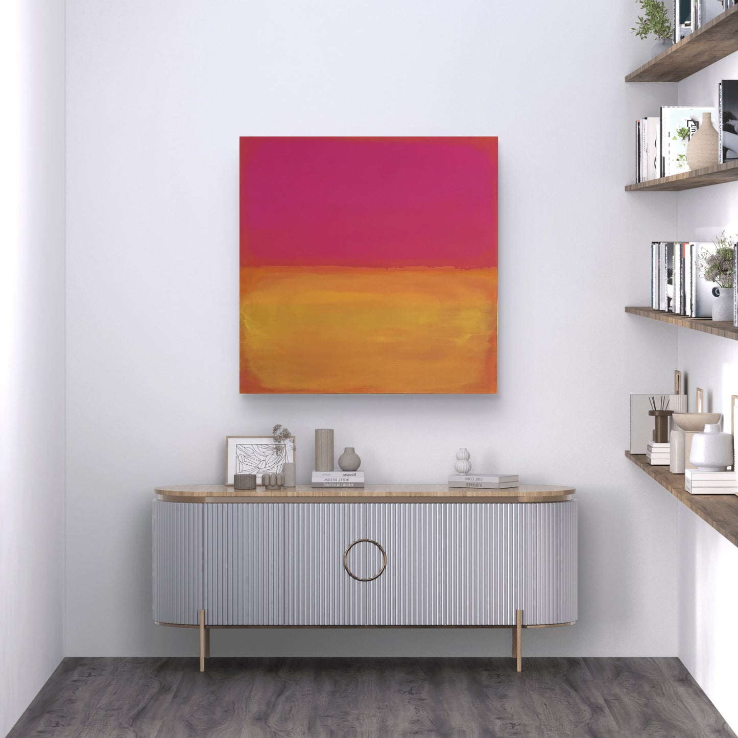 Saffron Glow 36x36"