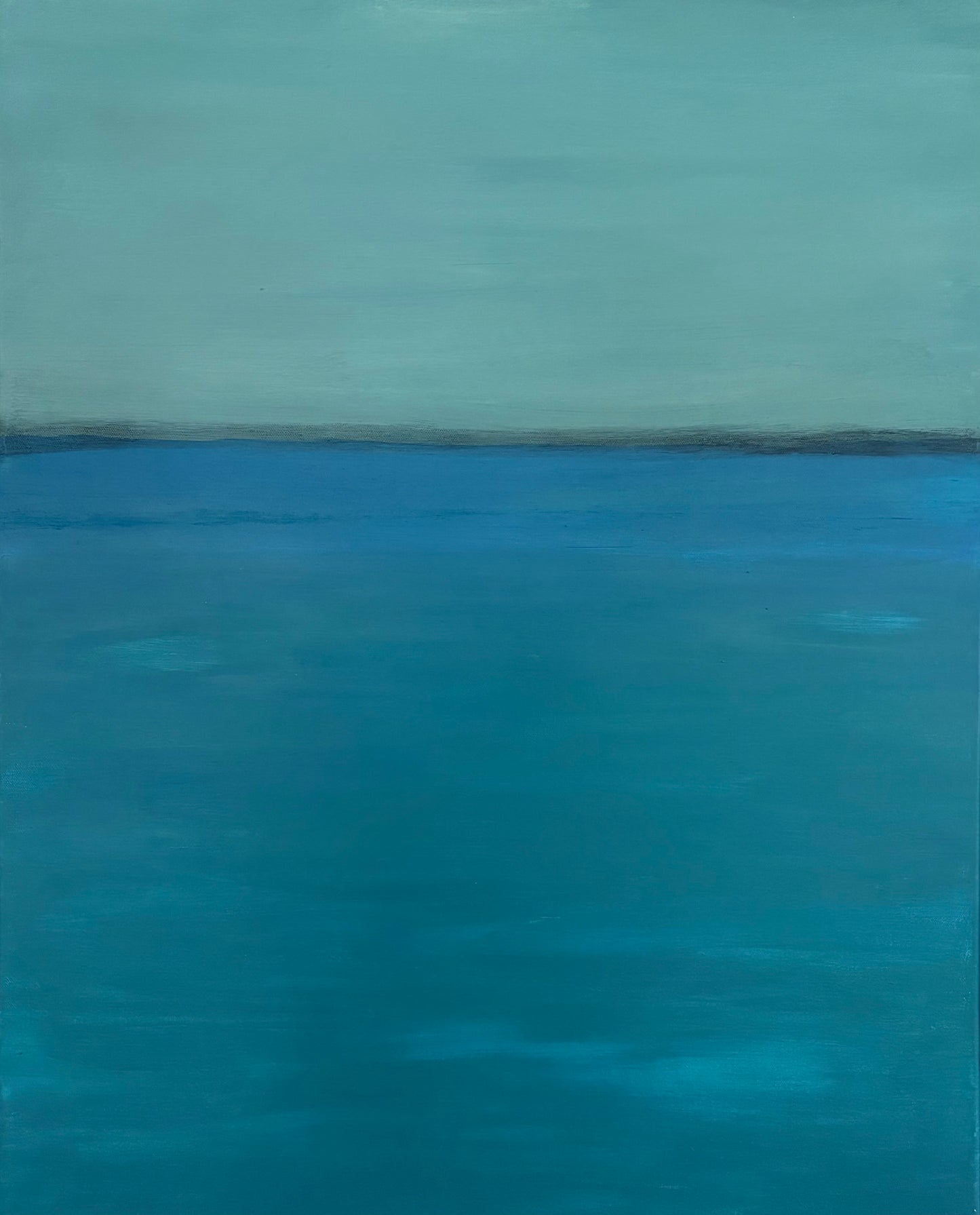 Teal Divide 24x30"
